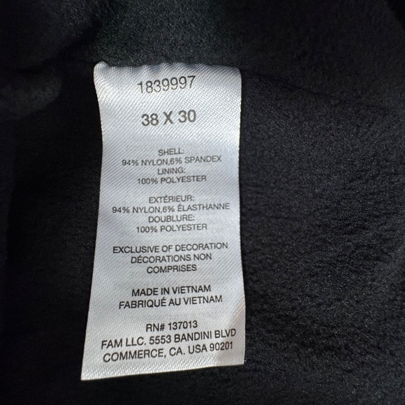 NWT Orvis Men's Fleece Lined Stretch Fabric Pants Black Size 38 x 30 - Picture 11 of 14